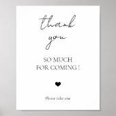 Vielen Dank, dass Sie sich für die Hochzeit Bridal Poster (Vorne)