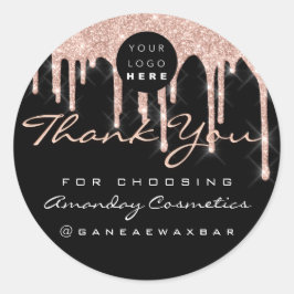 Vielen Dank, dass Sie sich für die Rose der Logoko Runder Aufkleber