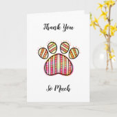 Vielen Dank, dass Sie sich meine Haustierkarte ang Karte (Gelbe Blume)