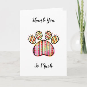 Vielen Dank, dass Sie sich meine Haustierkarte ang Karte