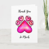 Vielen Dank, dass Sie sich um meine Haustier-Hunde Karte (Vorderseite)