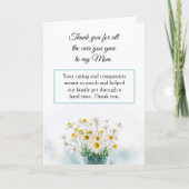 Vielen Dank, dass Sie sich um meine Mama Nurse Car Karte (Vorderseite)