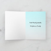 Vielen Dank, dass Sie sich um unseren Vater kümmer Karte (Innenseite)