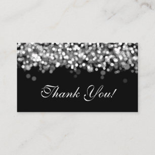 Vielen Dank, dass Sie Silberlampen einsetzen Begleitkarte