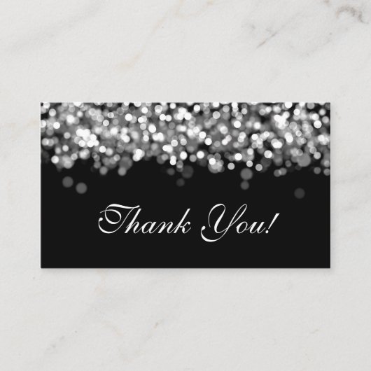 Vielen Dank, dass Sie Silberlampen einsetzen Begleitkarte (Vorderseite)