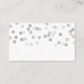 Vielen Dank, dass Sie Silberstreifen-Glitzer-Leuch Begleitkarte (Rückseite)