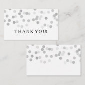 Vielen Dank, dass Sie Silberstreifen-Glitzer-Leuch Begleitkarte (Vorne/Hinten)