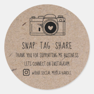 Vielen Dank, dass Sie Tag Share Social Media Kraft Runder Aufkleber