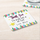 Vielen Dank, dass Sie Teil meiner Geschichte sind Rechteckiger Pappuntersetzer (angewinkelt)