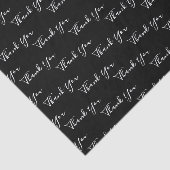 Vielen Dank, dass Sie Text schwarz und weiß Seidenpapier (Ausschnitt)