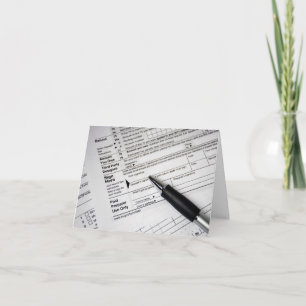 Vielen Dank, dass Sie Tinte für Steuerformulare Dankeskarte