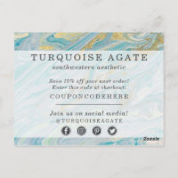 Vielen Dank, dass Sie Turquoise Gold Agate Stone G
