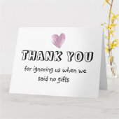 Vielen Dank, dass Sie uns ignoriert haben, als wir Karte (Gelbe Blume)