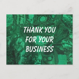 Vielen Dank, dass Sie Unternehmen Beruflich Green Postkarte