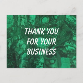 Vielen Dank, dass Sie Unternehmen Beruflich Green  Postkarte