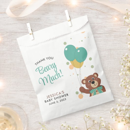 Vielen Dank, dass Sie viel Niedliches Baby Bear Ge Geschenktütchen (Ausgeschnitten)