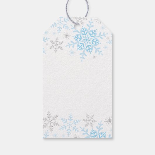 Vielen Dank, dass Sie viel Schnee Winter ONEderlan Geschenkanhänger (Rückseite)