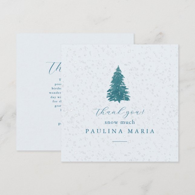 Vielen Dank, dass Sie viel Winterbaum Quinceanera  (Vorne/Hinten)