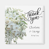 Vielen Dank, dass Sie Wedding Bouquet Blume Gastge Magnet (Vorne)