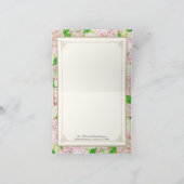 Vielen Dank, dass Sie wissen, Pink Hydrangea Lace  Dankeskarte (Innenseite)