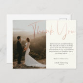 Vielen Dank, dass Sie zu unserer Postkarte für die (Vorne/Hinten)