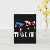 Vielen Dank, dass wir Flag Patriotic Solider Ameri Karte (Gelbe Blume)