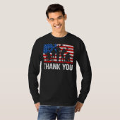 Vielen Dank, dass wir Flag Patriotic Solider Ameri T-Shirt (Vorne ganz)
