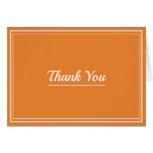 Vielen Dank dekorative Linien Minimal Orange Custo