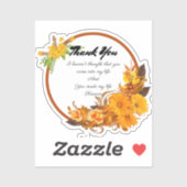 Vielen Dank, Design Square Sticker (Blatt)