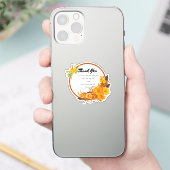 Vielen Dank, Design Square Sticker (Telefon)