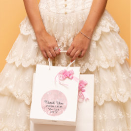 Vielen Dank Diamond Name Wedding Bridal Sweet16. Runder Aufkleber