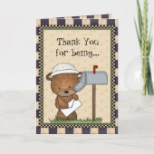 Vielen Dank, die größte Mailman-Karte der Welt Dankeskarte (Vorderseite)