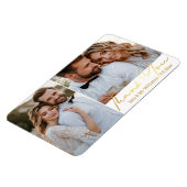 Vielen Dank, die handgeschriebene Hochzeitssammlun Magnet (Linke Seite)