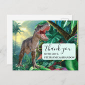Vielen Dank Dinosaurier Kinder Jurassic World Post Postkarte (Vorne/Hinten)