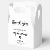 Vielen Dank Doggie Bag Hund Leckerei Hochzeit Geschenkschachtel (Geöffnet)