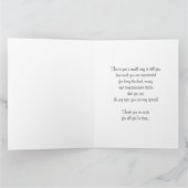 Vielen Dank, Doktor Pink und Weiße Blüte/Garten Dankeskarte (Innenseite)