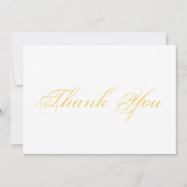 Vielen Dank Drehbuch hellgoldfarbene elegante Kart