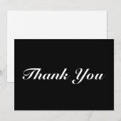 Vielen Dank, Drehbuch Schwarz-weiß elegante Notenk (Vorne/Hinten)