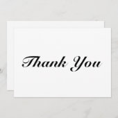 Vielen Dank, Drehbuch Schwarz-weiß elegante Notenk (Vorne/Hinten)