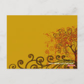 Vielen Dank - Drei Wirbel mit Herz Postkarte (Rückseite)