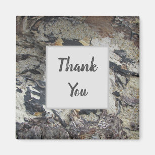 Vielen Dank Driftwood Pattern Foto Beach Nature Magnet
