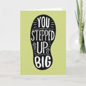 Vielen Dank - Du bist groß geworden! Danke, C Dankeskarte (Vorderseite)