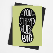 Vielen Dank - Du bist groß geworden! Danke, C