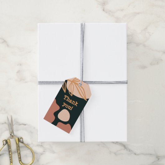 Vielen Dank dunkle Töne Geschenkanhänger (Mit Garn)