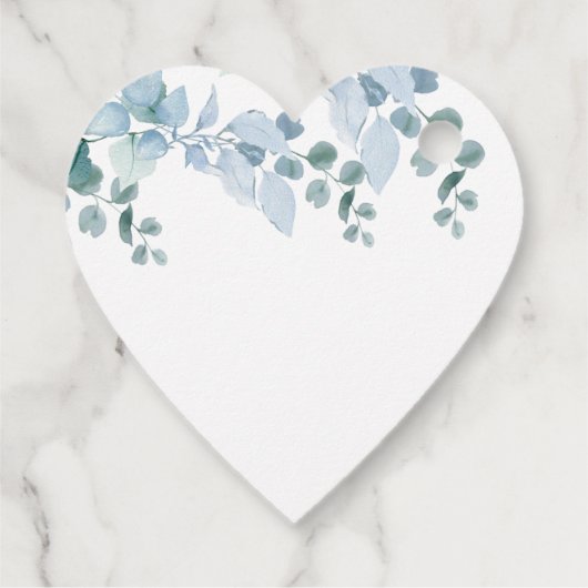 Vielen Dank Dusty Eukalyptus Gastgeschenk Hochzeit Geschenkanhänger (Rückseite)