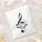 Vielen Dank Editable Musical Note Fevor Bags Geschenktütchen (Ausgeschnitten)