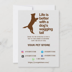 Vielen Dank, ein Kartenhundin-Laden Dankeskarte