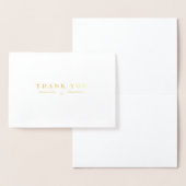 Vielen Dank, einfach, modern Silber Folienkarte (Anzeige)