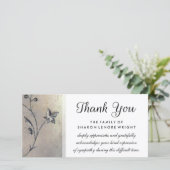 Vielen Dank, Einfachheit Sympathy Card Dankeskarte (Stehend Vorderseite)