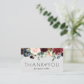 Vielen Dank einfügen florale Visitenkarte (Stehend Vorderseite)